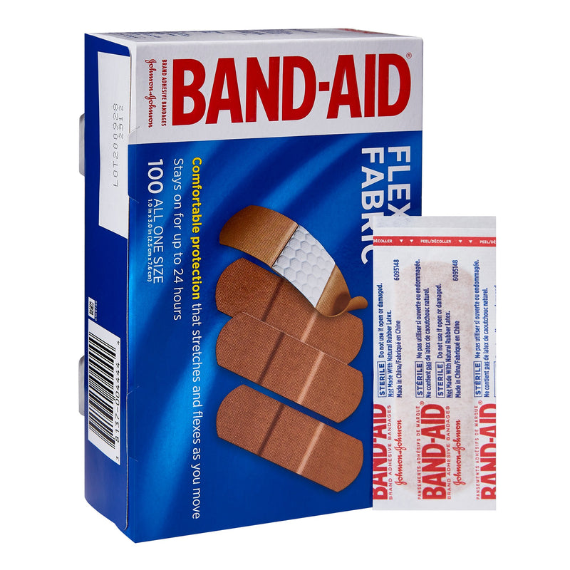 Band-Aid® Flexible Fabric Tan Adhesive Strip, 1 x 3 Inch, 1 Case of 1200 (General Wound Care) - Img 1