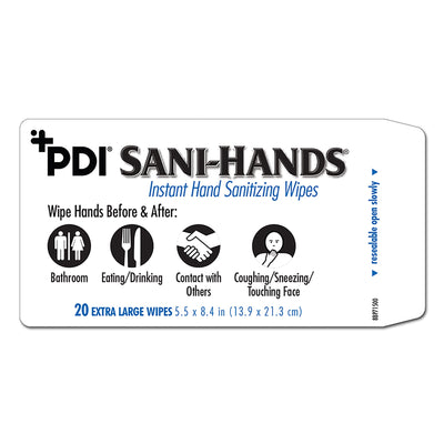 Sani-Hands Hand Sanitizing Wipes, Ethyl Alcohol, Scented, 5½ x 8.4 Inch Soft Pack, 1 Case of 48 (Skin Care) - Img 2