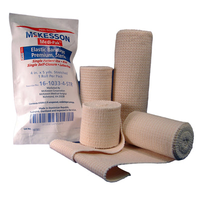 McKesson Hook and Loop Closure Elastic Bandage, 4 Inch x 5 Yard, 1 Case of 36 (General Wound Care) - Img 5