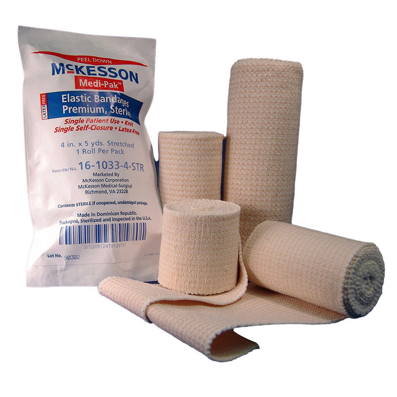McKesson Hook and Loop Closure Elastic Bandage, 4 Inch x 5 Yard, 1 Case of 36 (General Wound Care) - Img 5