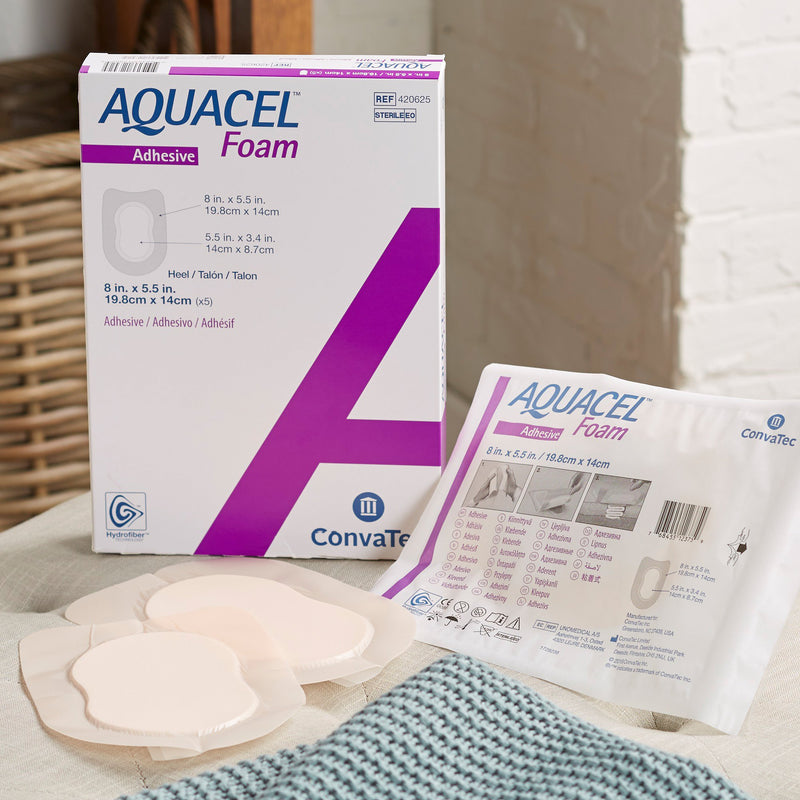 Aquacel® Silicone Adhesive with Border Silicone Foam Dressing, 5½ x 8 Inch, 1 Each (Advanced Wound Care) - Img 7