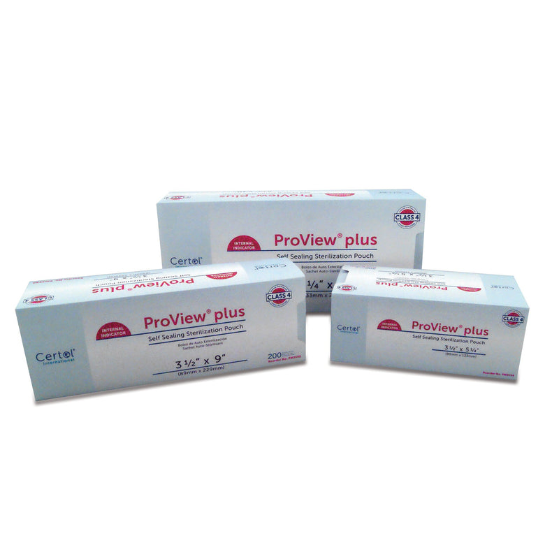 ProView® plus Sterilization Pouch, 3-1/2 x 5-1/4 Inch, 1 Case of 1200 (Sterilization Packaging) - Img 4