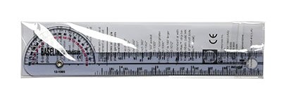 Baseline® 180° Head Plastic Goniometer, 6 Inch Arms, 1 Each (Assessment Tools) - Img 2