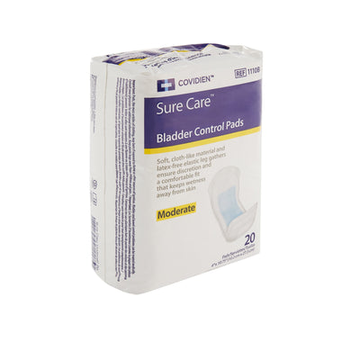 Sure Care Bladder Control Pads, Moderate Absorbency, White, Adult, Unisex, Disposable, 4 X 10-3/4 Inch, 1 Case of 120 () - Img 5