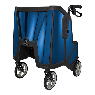 Tour 4 Wheel Rollator, 31 to 37 Inch Handle Height, Midnight Blue, 1 Each (Mobility) - Img 3