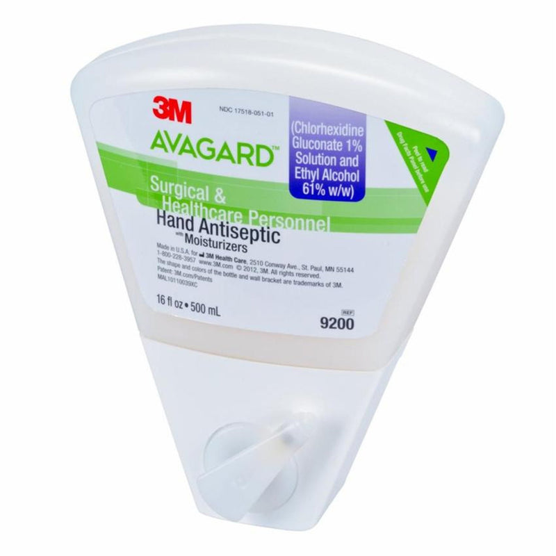 3M Avagard Surgical Scrub Dispenser Refill Bottle, 1% Chlorhexidine Gluconate, 61% Ethyl Alcohol, 1 Case of 8 (Skin Care) - Img 2