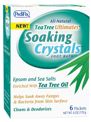Tea Tree Ultimates Soothing Crystals 1 oz packets 6/Pkg (Foot Sprays, Balm, Lotions) - Img 1
