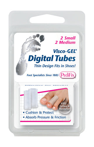 Visco-GEL All-Gel Digital Tubes (2/pk-1S 1M) (Toe Caps/Protectors/Cushions) - Img 1