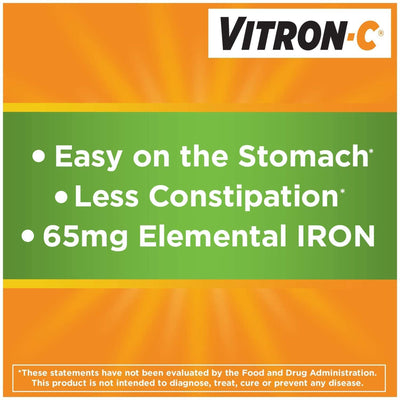 Vitron-C® Ascorbic Acid / Iron Supplement, 1 Bottle (Over the Counter) - Img 6