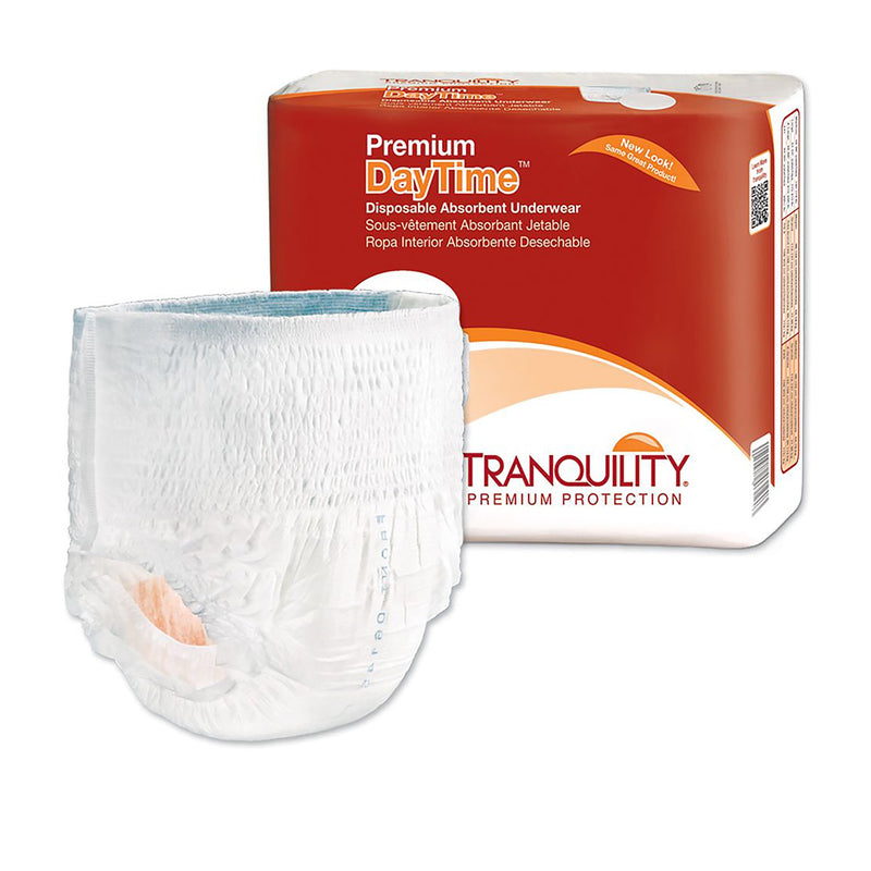 Tranquility® Premium DayTime™ Heavy Protection Absorbent Underwear, 2X-Large, 1 Bag of 12 () - Img 1