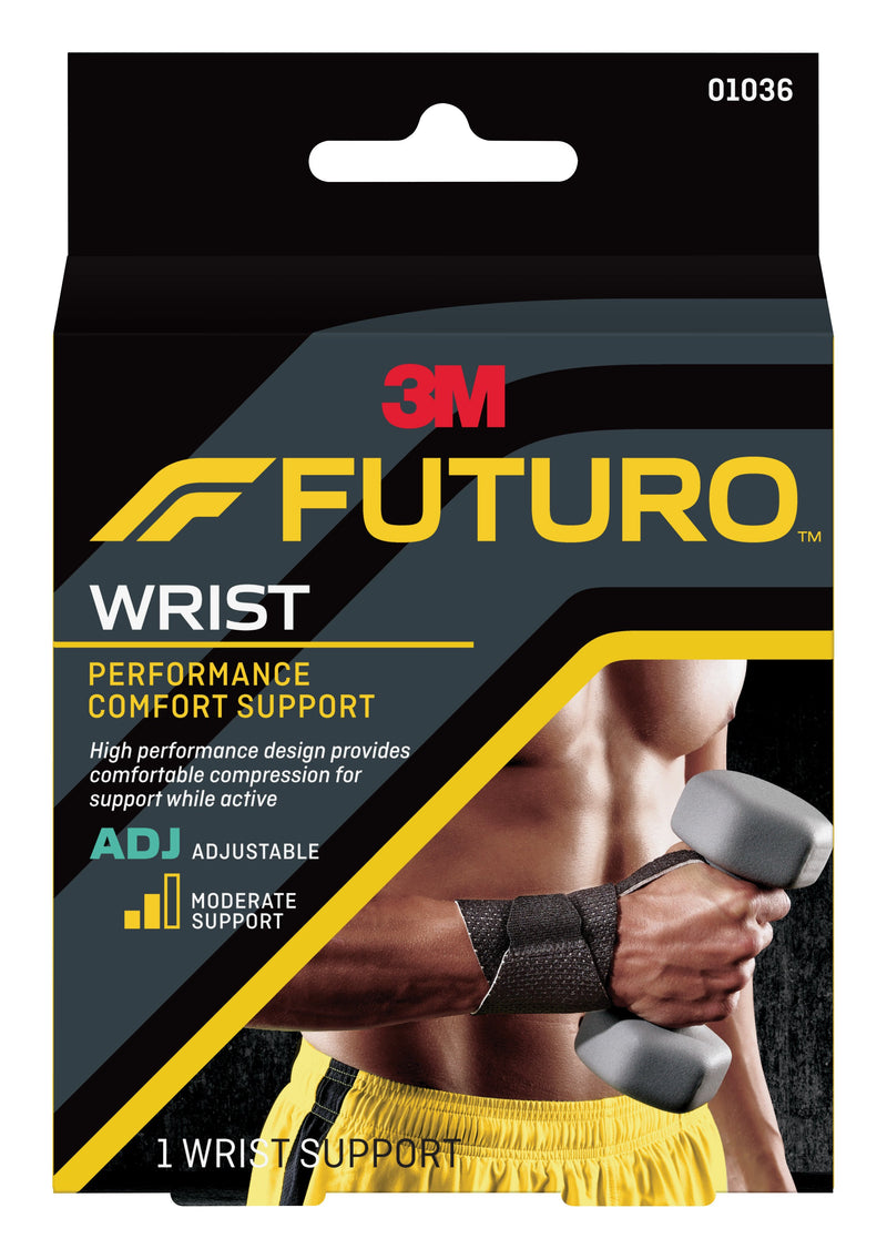 3M™ Futuro™ Performance Comfort Wrist Support, One Size Fits Most, 1 Case of 12 (Immobilizers, Splints and Supports) - Img 1