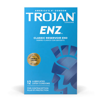 Trojan-Enz® Condom, 1 Box of 3 (Over the Counter) - Img 1