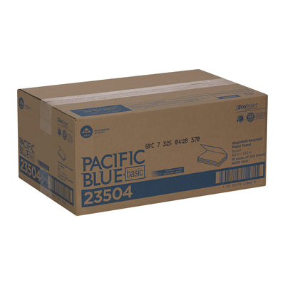 Pacific Blue Basic™ Single-Fold Paper Towel, 250 Sheets per Pack, 1 Pack (Paper Towels) - Img 6