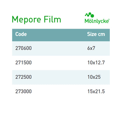 Mepore® Film Transparent Film Dressing, 6 x 8½ Inch, 1 Each () - Img 3