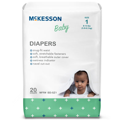 McKesson Baby Diapers, Size 1, 1 Bag () - Img 2