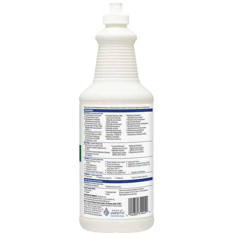 DISINFECTANT, CLOROX HYDROGEN PEROXIDE PULL TOP 32OZ (6BT/CS (Cleaners and Disinfectants) - Img 4