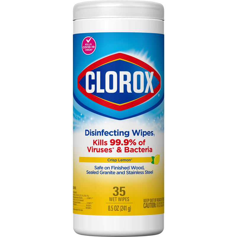 Clorox® Surface Disinfectant Wipes, Small Canister, 1 Case of 12 (Cleaners and Disinfectants) - Img 1