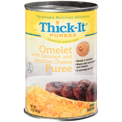 Thick-It® Purees Omelet with Sausage and Cheddar Cheese Thickened Food, 15-ounce Can, 1 Each (Nutritionals) - Img 1