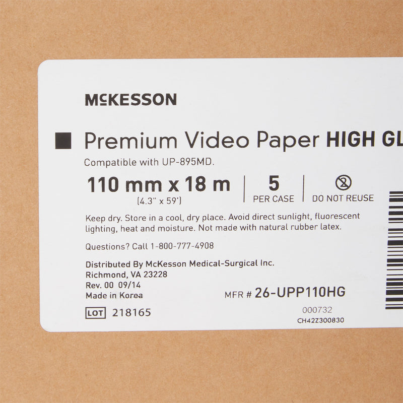 McKesson Premium Video Paper - High Gloss, 1 Case of 5 (Diagnostic Recording Paper and Film) - Img 8