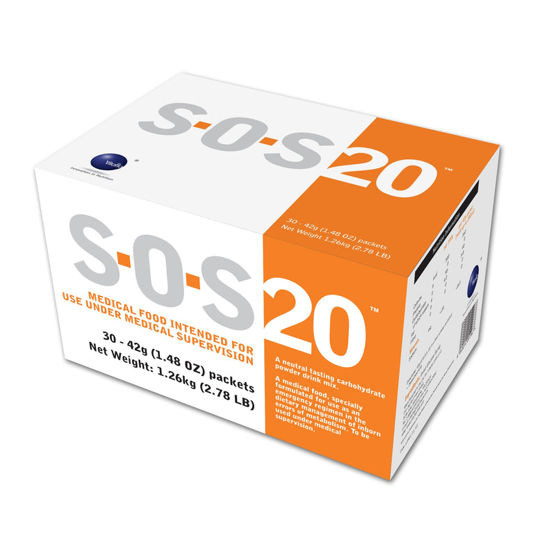 S.O.S. 20 Neutral Flavor Carbohydrate Oral Supplement, 42 Gram Packet, 1 Each (Nutritionals) - Img 1