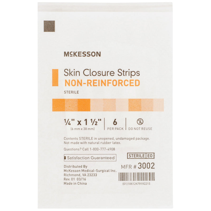 McKesson Non-Reinforced Skin Closure Strip, 1/4 x 1-1/2 in., 1 Box of 50 (Skin Closure Strips) - Img 4