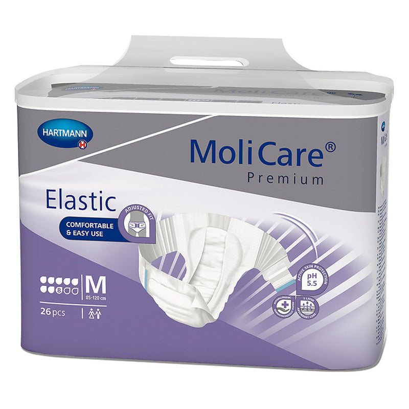 MoliCare® Premium Elastic Incontinence Brief, 8D, Medium, 1 Case of 78 () - Img 1