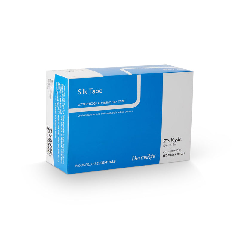 Silk Tape Silk-Like Cloth Medical Tape, 2 Inch x 10 Yard, White, 1 Roll (General Wound Care) - Img 2