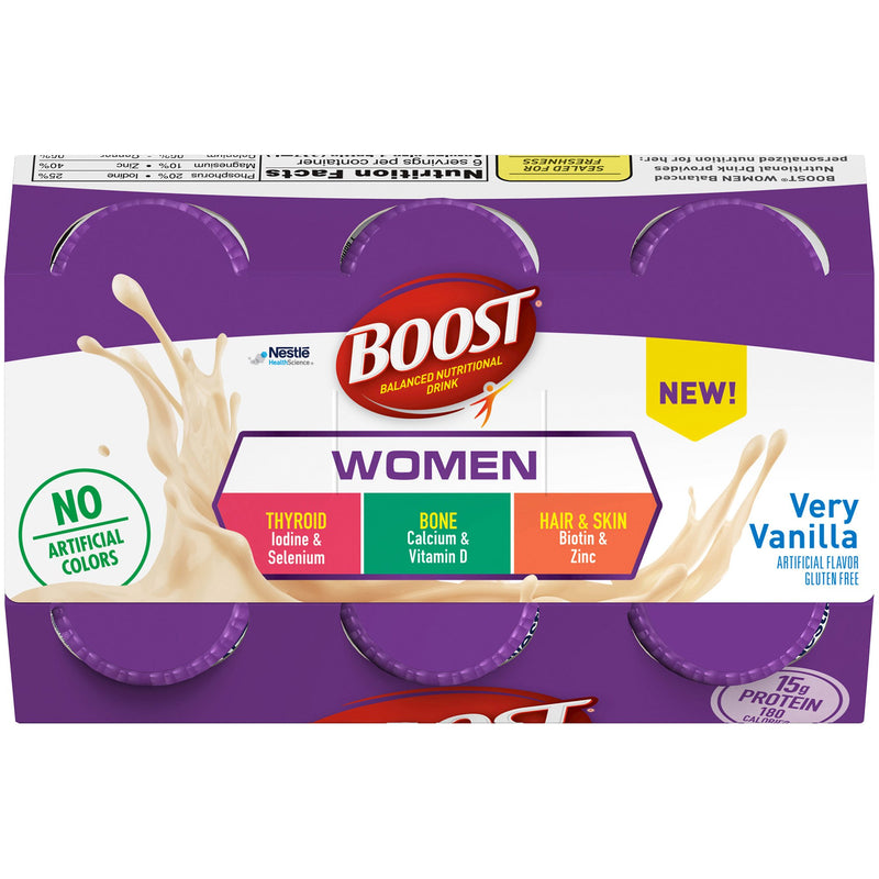 Boost® Women Vanilla Oral Supplement, 8 oz. Bottle, 1 Pack of 6 (Nutritionals) - Img 7