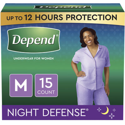 Depend® Night Defense® Absorbent Underwear, Medium, 1 Case of 60 () - Img 2