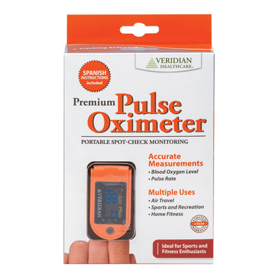 SmartHeart Fingertip Pulse Oximeter, Blood Oxygen Saturation Monitor, Premium, 1 Each (Oximetry) - Img 2