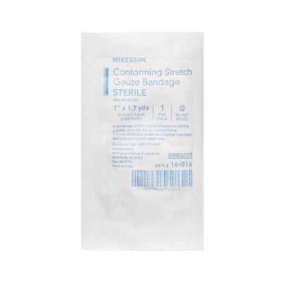 McKesson Sterile Conforming Bandage, 1 Inch x 1-7/10 Yard, 1 Bag of 24 (General Wound Care) - Img 3