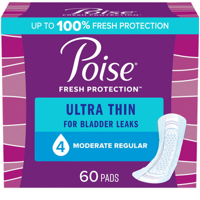 Poise® Ultra Thin Moderate Bladder Control Pad, 1 Pack of 60 () - Img 1