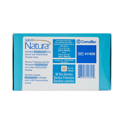 Sur-Fit Natura® Durahesive® Ostomy Barrier With 1¾-2 1/8 Inch Stoma Opening, 1 Box of 10 (Barriers) - Img 4