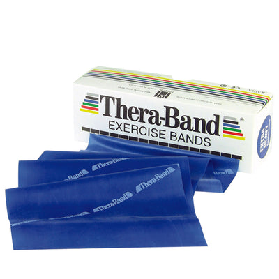TheraBand® Exercise Resistance Band, Blue, 5 Inch x 6 Yard, Heavy Resistance, 1 Each (Exercise Equipment) - Img 1