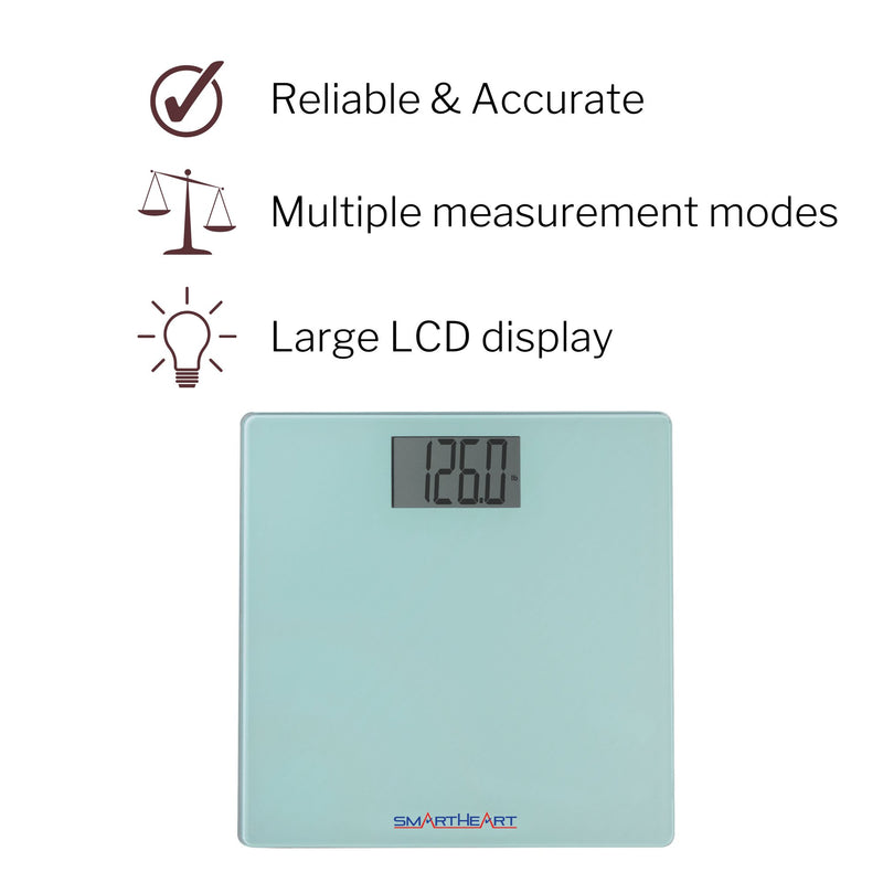 SmartHeart Digital Scale, Bathroom Floor Body Scale, 438 lbs Capacity, 1 Case of 6 (Scales and Body Composition Analyzers) - Img 5