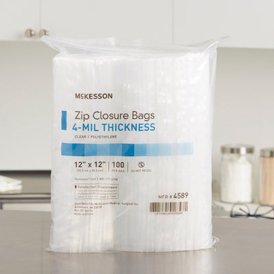 McKesson Zip Closure Bag, 12 x 12 in., 1 Box (Bags) - Img 8