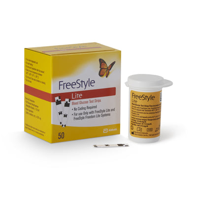 FreeStyle Lite® Blood Glucose Test Strips, 1 Box (Diabetes Monitoring) - Img 1