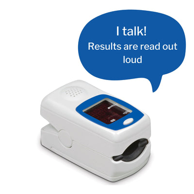 SmartHeart Fingertip Pulse Oximeter, Talking Blood Oxygen Saturation Monitor, 1 Each (Oximetry) - Img 9