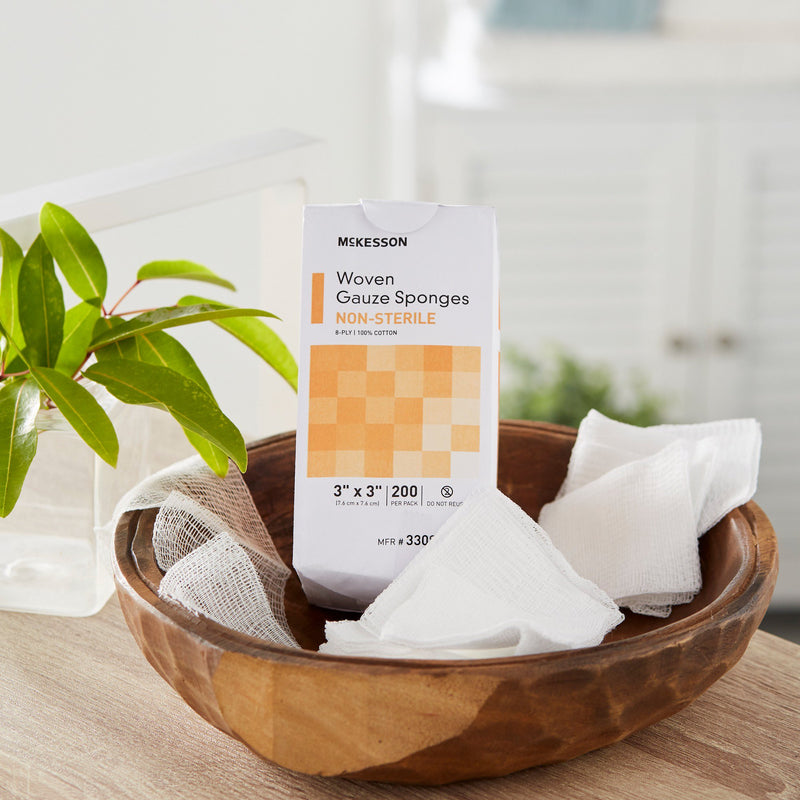 McKesson NonSterile Gauze Sponge, 3 x 3 Inch, 1 Case of 4000 (General Wound Care) - Img 7