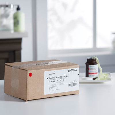 McKesson Iodoform Wound Packing Strip, 1 Inch x 5 Yard, 1 Bottle (Advanced Wound Care) - Img 9