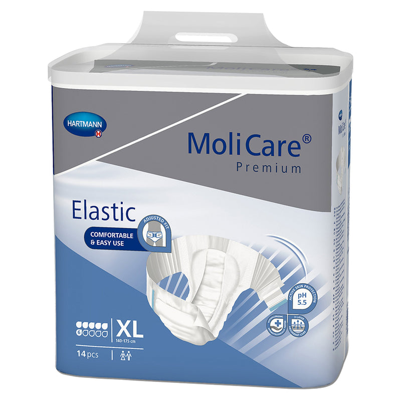 MoliCare® Premium Elastic Incontinence Brief, 6D, X-Large, 1 Case of 56 () - Img 1