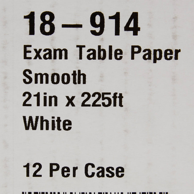 McKesson Smooth Table Paper, 21 Inch x 225 Foot, White, 1 Case of 12 (Table Paper) - Img 3