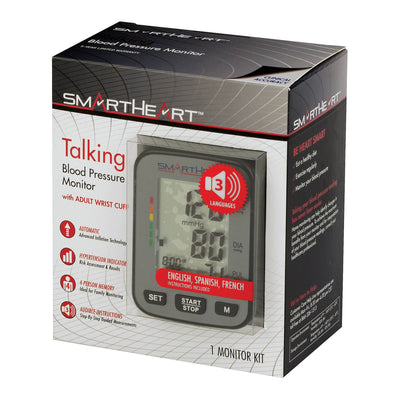 SmartHeart Premium Talking Wrist Blood Pressure Monitor, 1 Case of 12 (Blood Pressure) - Img 1