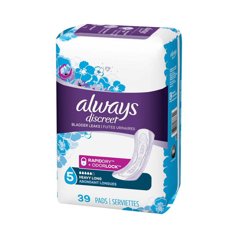 Always® Discreet Maximum Incontinence Liner, Long Length, 1 Case of 117 () - Img 7