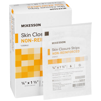 McKesson Non-Reinforced Skin Closure Strip, 1/4 x 1-1/2 in., 1 Box of 50 (Skin Closure Strips) - Img 2
