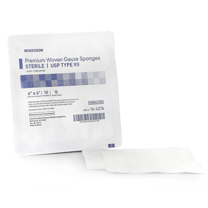 McKesson Sterile USP Type VII Gauze Sponge, 4 x 4 Inch, 1 Case of 72 (General Wound Care) - Img 5