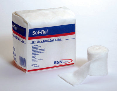 Sof-Rol® White Rayon Undercast Cast Padding, 2 Inch x 4 Yard, 1 Case of 144 (Casting) - Img 1