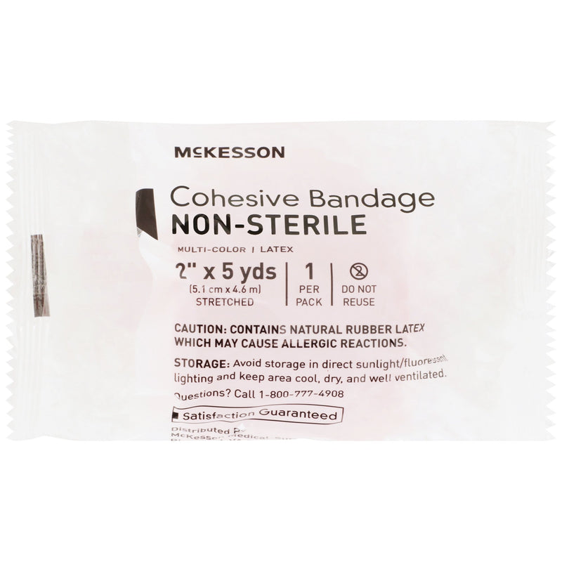 McKesson Self-adherent Closure Cohesive Bandage, 2 Inch x 5 Yard, 1 Pack
