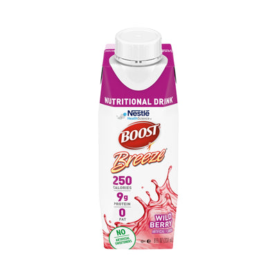 Boost Breeze® Wild Berry Oral Supplement, 8 oz. Carton, 1 Each (Nutritionals) - Img 1