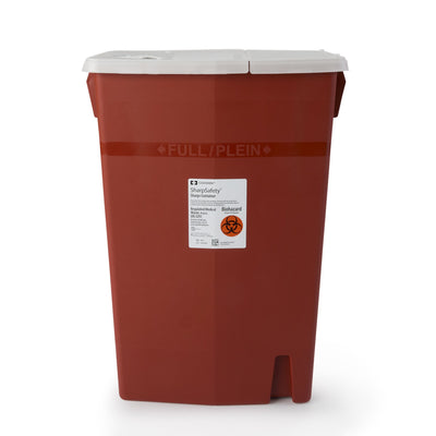 SharpSafety™ Multi-purpose Sharps Container, 18 Gallon, 26 x 18¼ x 12¾ Inch, 1 Each () - Img 1